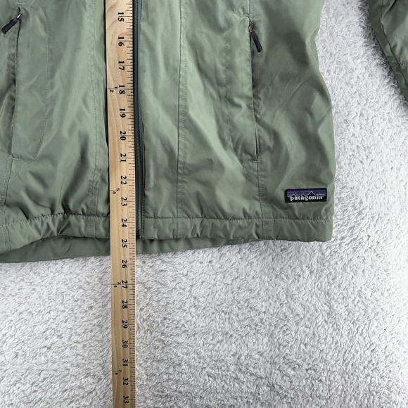 Patagonia Jacket Womens Small Green Full Zip Fleece Lined Outdoors Hiking Coat‎ - Picture 7 of 8